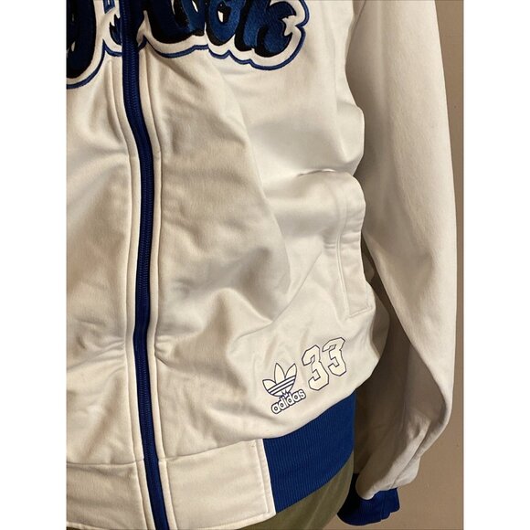 2004 Adidas Men's L Originals Sky Hook LA Lakers #33 Kareem Tracksuit Jacket - Picture 3 of 12